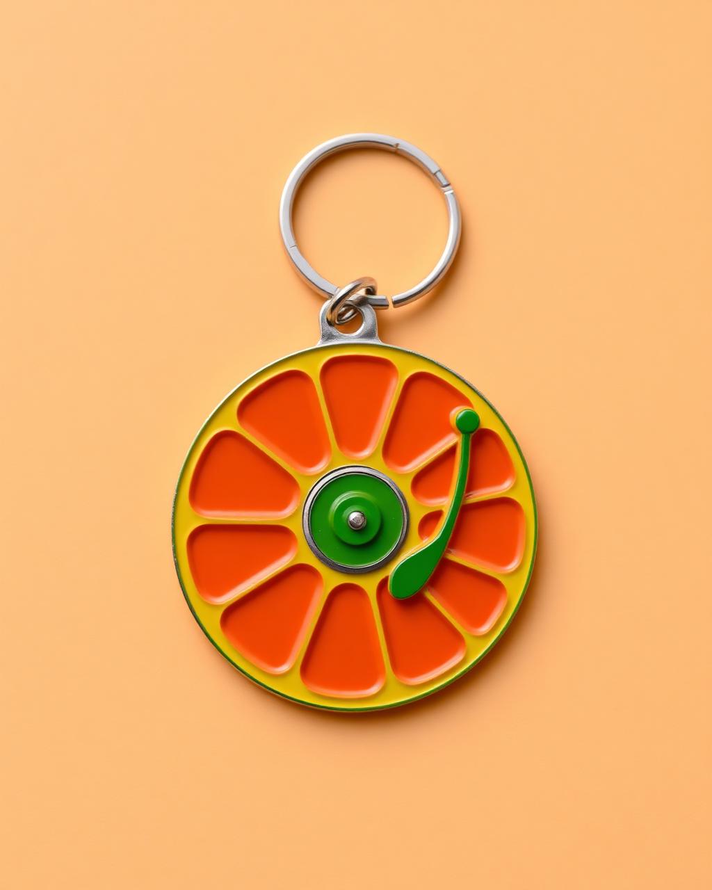 Vinyl Citrus Keychain